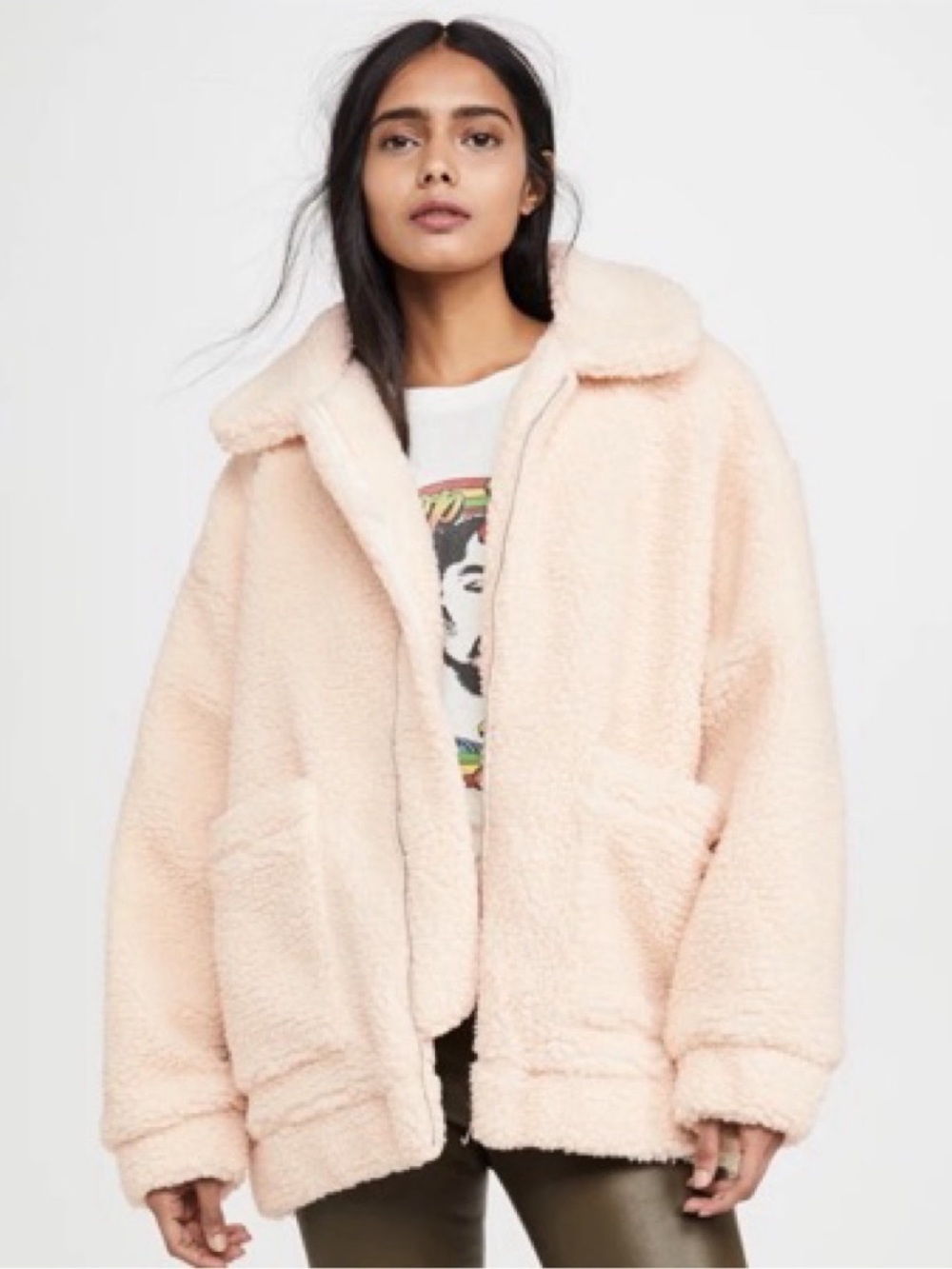 I.AM.GIA Cozy Teddy Jacket in Ivory.